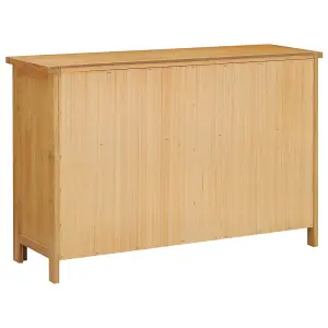 vidaXL Chest of Drawers 105x33.5x73 cm Solid Oak Wood