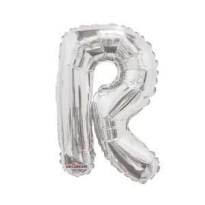 Kaleidoscope R Foil Balloon Silver (One Size)