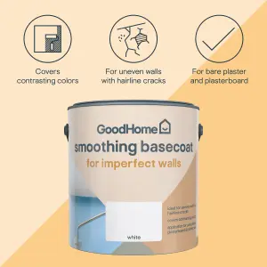 GoodHome Problem Walls White Basecoat, 2.5L