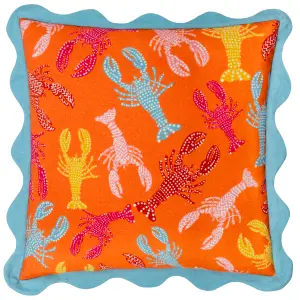 furn. Crustaceans Scalloped Polyester Filled Cushion