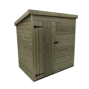 5 x 5 WINDOWLESS Garden Shed Pressure Treated T&G PENT Wooden Garden Shed + Single Door (5' x 5' / 5ft x 5ft) (5x5)