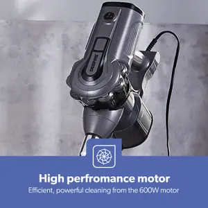 Geepas 2-in-1 Stick & Handheld Vacuum Cleaner 0.5L Lightweight, Low Noise  with 600W Powerful Motor