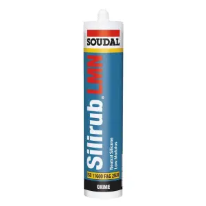 Soudal Silirub LMN Neutral Silicone - 300ml  - Brown (Pack of 12)