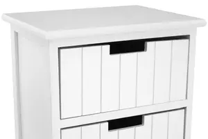 Interiors by Premier New England White Mdf 5 Drawers Chest, Delivered Fully Assmbled