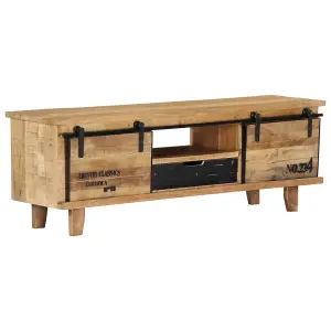 Berkfield TV Cabinet 120x30x40 cm Solid Mango Wood