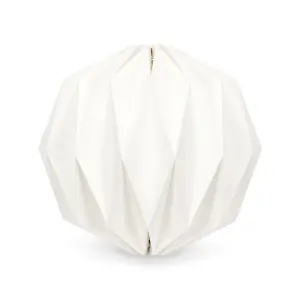 ValueLights Astrid Easy Fit White Origami Paper Fold Ceiling Light Shade - Bulb Included