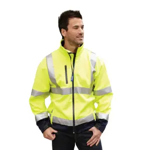 Yoko Mens Hi-Vis Sofshell Jacket (Pack of 2)