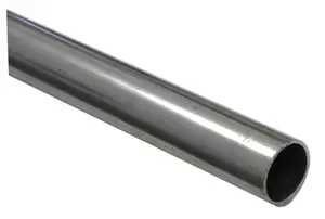 Varnished Cold-pressed steel Round Tube, (L)1m (Dia)12mm (T)1mm