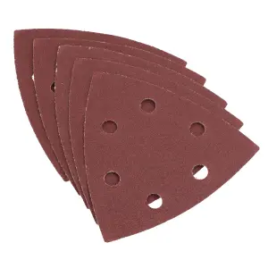 Hook Loop Delta Sanding Abrasive Discs Pads 93mm Triangle 120 Grit Fine 100pc