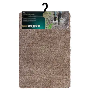 JVL Kensington Machine Washable Barrier Doormat 60x90cm Brown