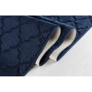 Butcher Door Mat Navy / 0.9cm H x 50cm W x 80cm L