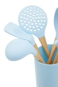 Maison by Premier Zing 7Pc Pastel Blue Utensil Set