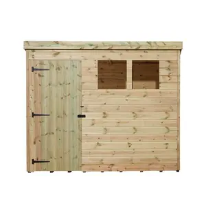 7 Ft. W x 6 Ft. D Shiplap Pent Wooden Shed