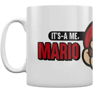 Super Mario Its A Me Mario Mug White/Black/Red (One Size)