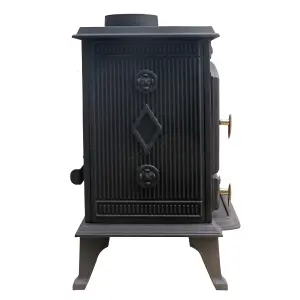 HEATSURE Wood Burner Stoves Multi-fuel Fireplace  Woodburning Heater Warm 7KW