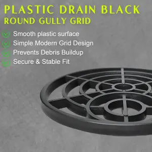 Outdoor Drain Cover/Grate - 6 Inch / 15cm (Round)