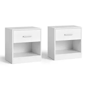 Meraya Bedside Table (Set of 2) Classic White