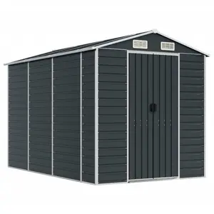 Brumit Garden Shed 191x300x198 cm Galvanised Steel Anthracite