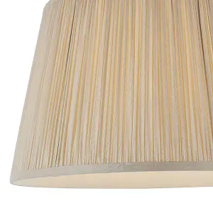 Luminosa Freya 1 Light Shade Light Oyster Silk, E27