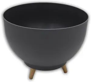 Bowl Planter Plant Pot Legs Oval Flower Modern Decorative Saucer Indoor Outdoor 30cm Anthracite with legs