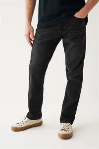 Mens Next Black Slim Fit Essential Stretch Jeans - Black