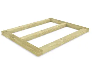 Wooden shed bases 4x3 (W-118cm x D-94cm), made of 38mm x 63mm