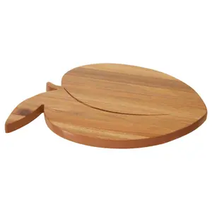 Interiors by Premier Peach Design Chopping Board, Natural Wood Chopping Board For Kitchen Counter Top, Wood Chopping Board