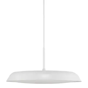 Nordlux Piso Indoor Dining Living Kitchen Hallway Pendant In White (Diam) 36.5cm