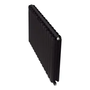 Aluminum Radiator Compatible with Heat pump. Model "Onyx" Black. 1000mm.Heigth600mm.Btu/hr:6440