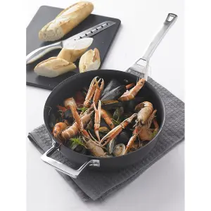 Circulon Infinite Black Round Aluminium Dishwasher Safe Non-Stick Covered Saute Pan 24cm, 2.8L