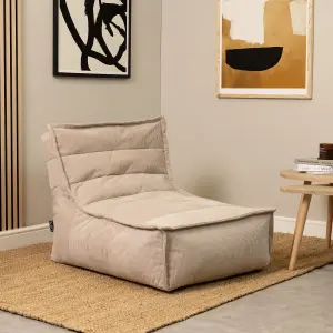 icon Otto Natural Corduroy Lounger Bean Bag Chair