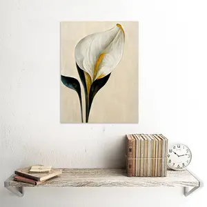 Cala Lily Abstract Flower Lilies Minimalist - Print Unframed / 40.5cm H x 30.5cm W x 0.2cm D