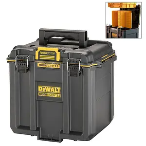 Dewalt Toughsystem 2.0 DWST08035-1 Half Width Deep Tool Box + Tough Case X 2