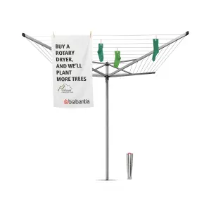 Brabantia Silver effect Rotary airer, 40m