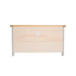 Loreo Light Grey 1 Drawer TV Cabinet Brass Cup Handle