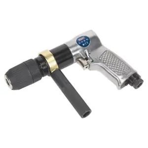 Sealey 13mm 700rpm Air Drill Reversible Keyless Chuck With Side Handle SA27