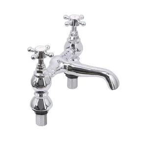 Rinse Bathrooms Traditional Victorian Bathroom Crosshead Bath Filler Tap