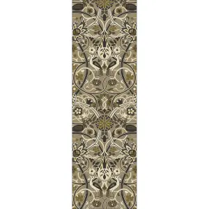 William Morris 127301 Mustard Bullerswood Runner Rug for Hallway - Long 67x230cm