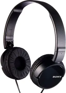 Sony MDR-ZX110 Wired Overhead Headphones, Neodymium Dynamic Drivers, Swivel Fold Design - Black