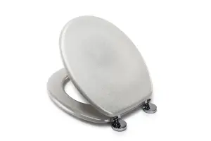 Croydex White Quartz  Flexi-Fix™ Toilet Seat