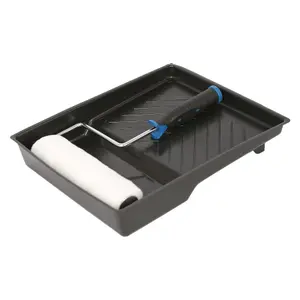 Pro User Paint Roller & Tray Set - 9" (23cm) - White