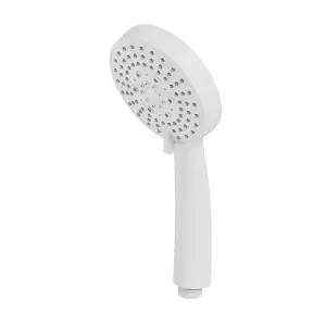 GoodHome Tummel White 3-spray pattern Shower head, 243mm