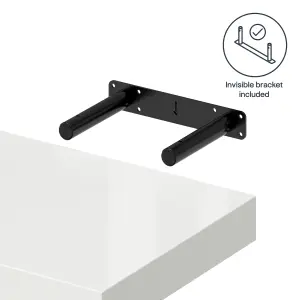 GoodHome Cusko Rectangular Floating shelf (L)30cm x (D)23.5cm