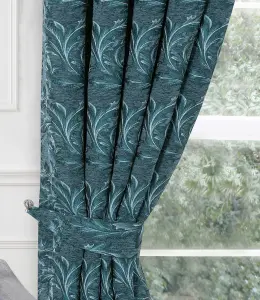 Home Curtains Georgia Tiebacks Teal (PAIR)