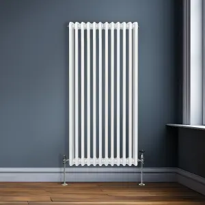 Traditional 3 Column Radiator - 1500 x 562 mm - White