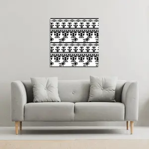 Egyptian Eye Of Horus Heiroglyphs (Canvas Print) / 127 x 127 x 4cm