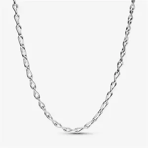 Pandora Infinity Chain Necklace - Sterling Silver - Sz. 50 cm