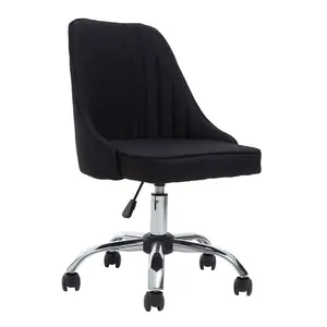 Interiors by Premier Alexi Black Fabric Office Chair