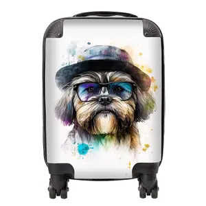 Lhasa Apso Dog Splashart Suitcase - Mini Cabin