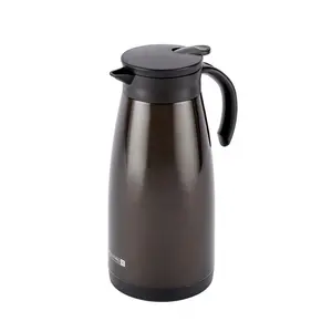 Royalford Coffee Pot Stainless Steel Thermal Carafe 1200ML /40.5 Oz Brown